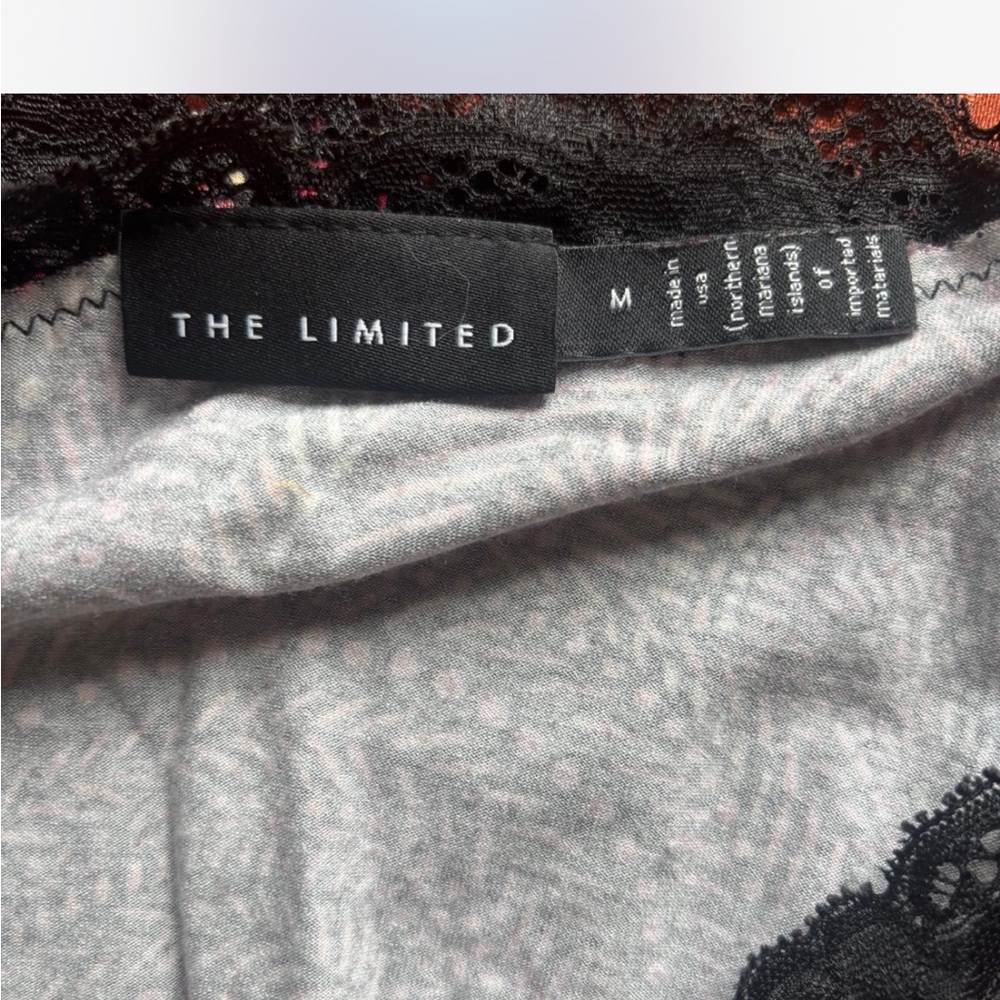 The Limited Black and Magenta Lace Camisole - Picture 3 of 3